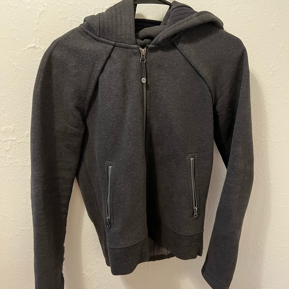 Grey Lulu Lemon Hooded Zip Up